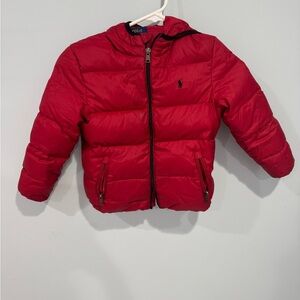 Ralph Lauren Vibrant Red Puffer Coat
